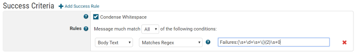 Regex Condition